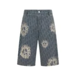 Dior x Denim Tears Cotton Denim Bermuda Shorts
